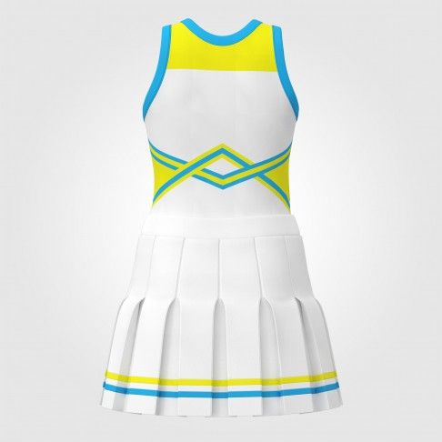  2 piece white sideline  cheer uniforms white 1