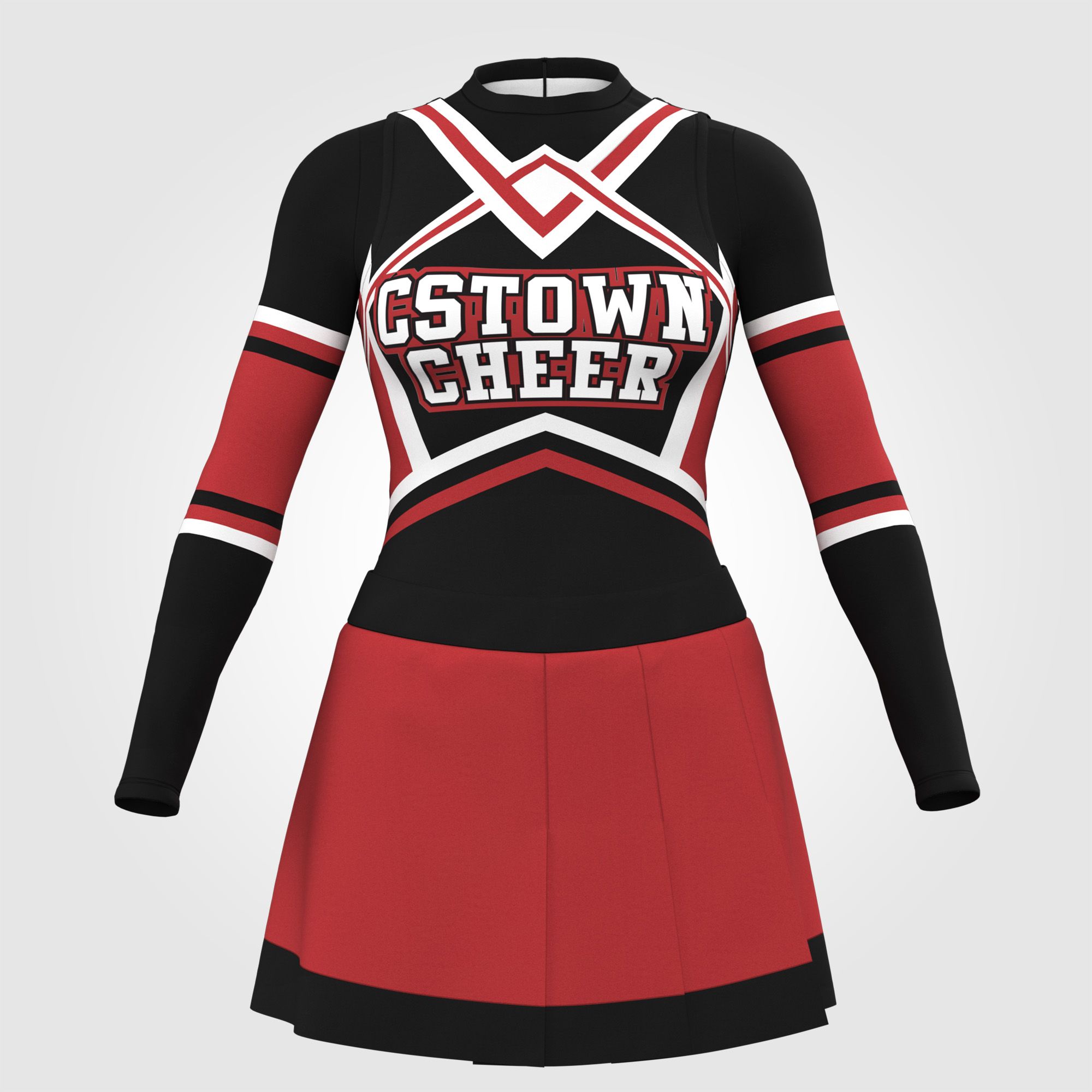 short sleeve homemade cheerleader costume