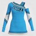 cheap sideline cheerleading uniforms blue