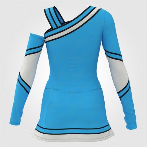 cheap sideline cheerleading uniforms blue 1