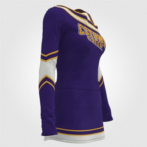 cheap sideline cheerleading uniforms purple 3