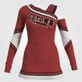 cheap sideline cheerleading uniforms red