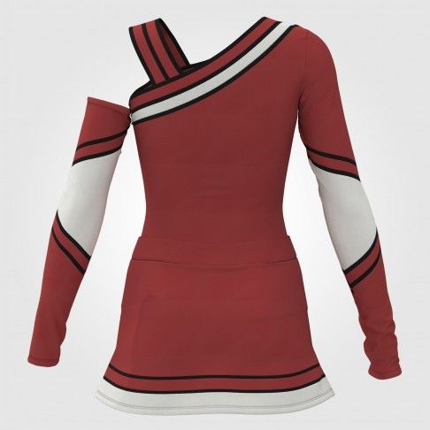 cheap sideline cheerleading uniforms red 1