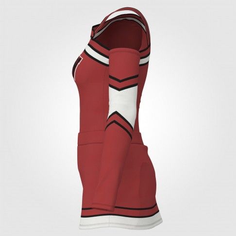 cheap sideline cheerleading uniforms red 2