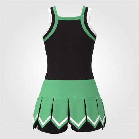 cheap wholesale sideline cheer costume green 1