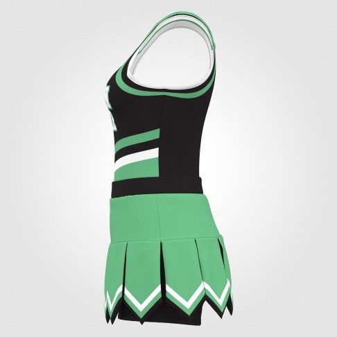 cheap wholesale sideline cheer costume green 2