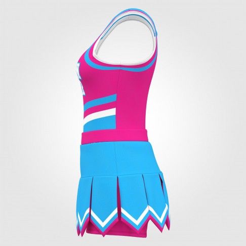 cheap wholesale sideline cheer costume pink 2