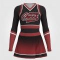 hot cheerleading dance uniforms red