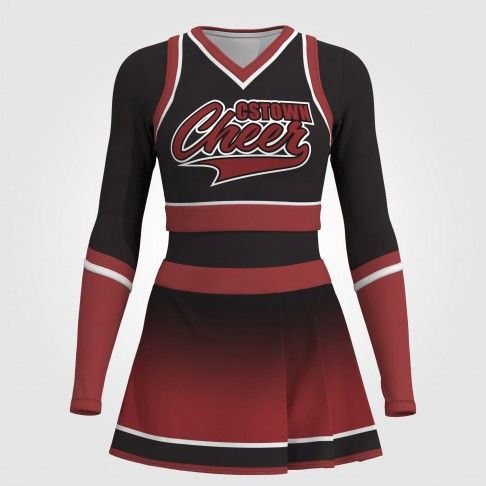 hot cheerleading dance uniforms red 0