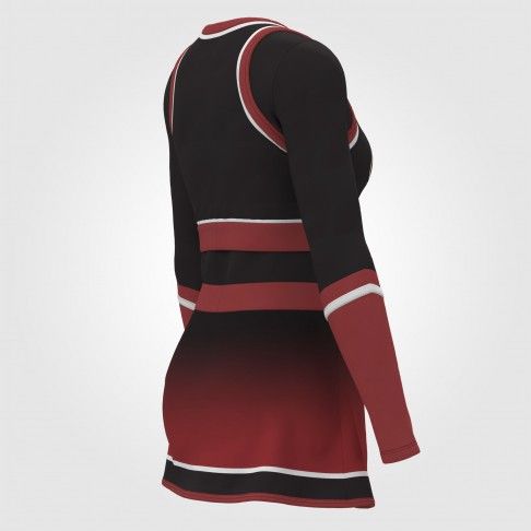 hot cheerleading dance uniforms red 4