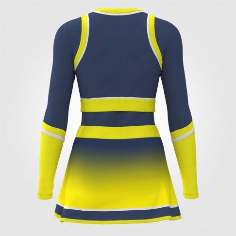 hot cheerleading dance uniforms yellow 1