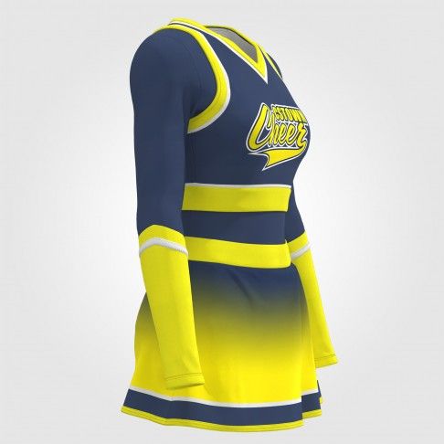 hot cheerleading dance uniforms yellow 3