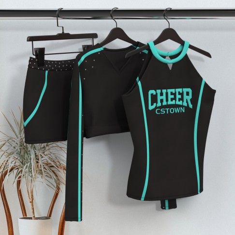 create cheer uniforms package black 5