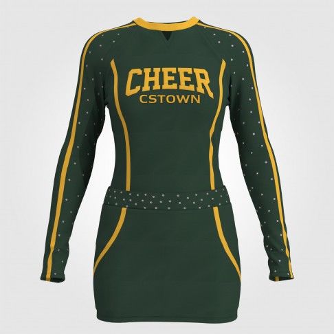 create cheer uniforms package green 0