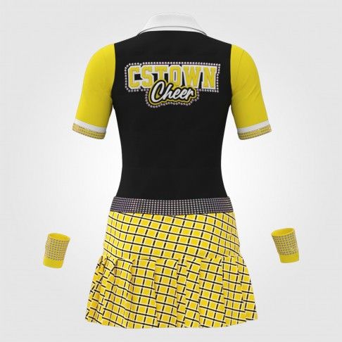 red sideline cheer apparel yellow 1