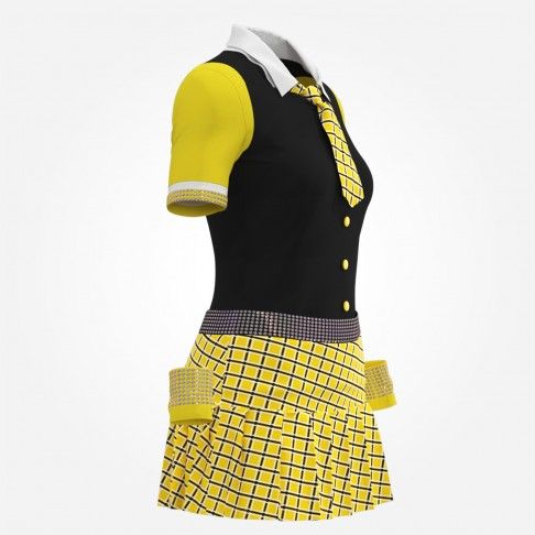 red sideline cheer apparel yellow 3