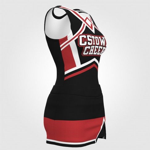 best sideline cheerleading uniforms red 3