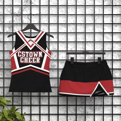 best sideline cheerleading uniforms red 5