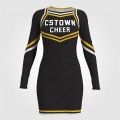 green sideline cheerleading outfits black