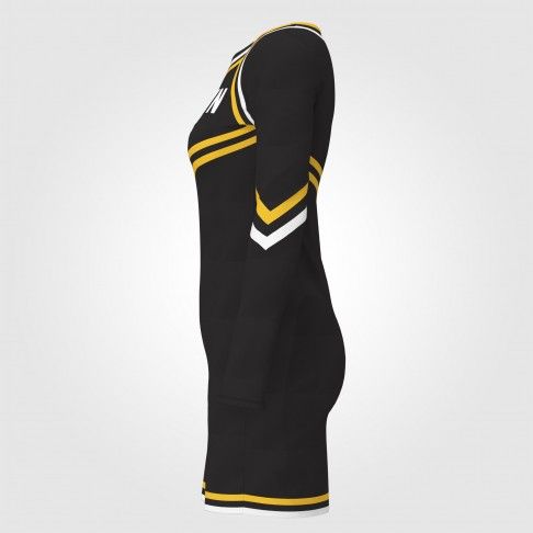 green sideline cheerleading outfits black 2