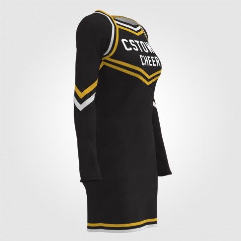 green sideline cheerleading outfits black 3