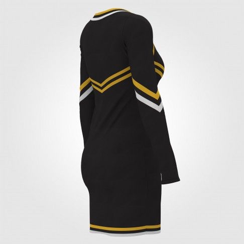 green sideline cheerleading outfits black 4