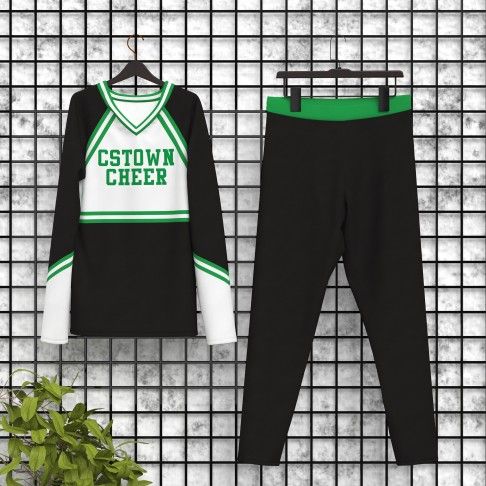 male cheerleader outfit green 5