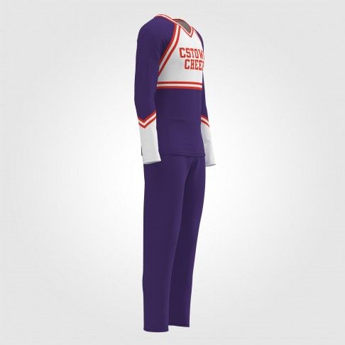 male cheerleader outfit purple 3