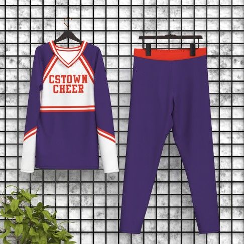 male cheerleader outfit purple 5