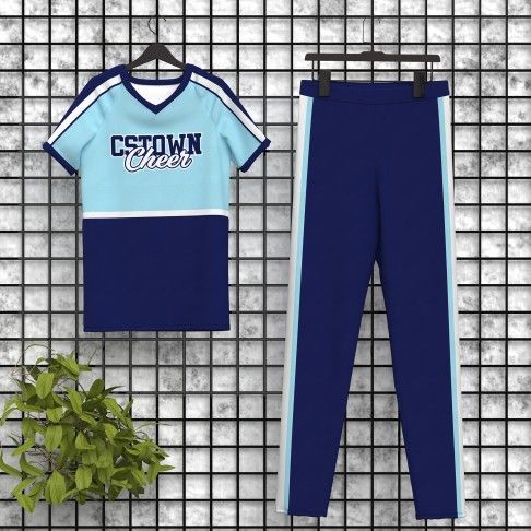 male cheerleader outfit blue 5