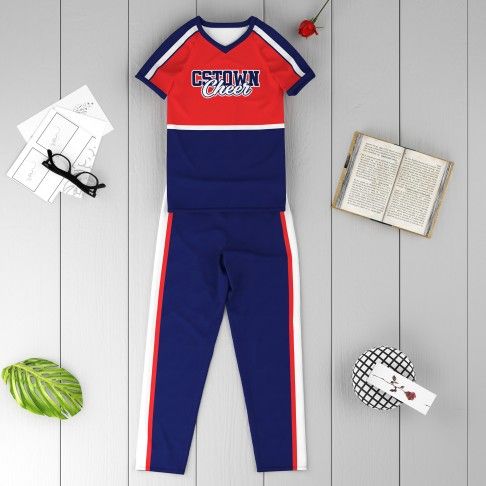 male cheerleader outfit red 6