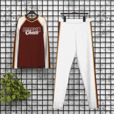 male cheerleader outfit brown 5