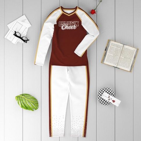 male cheerleader outfit brown 6