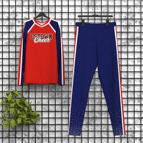 male cheerleader outfit red 5